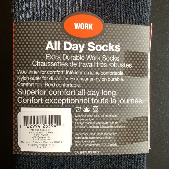 3/10$ Work socks new - Picture 3 of 4